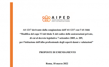 Comunicato Aiped – Presentazione emendamenti AS 1217 Senato della repubblica
