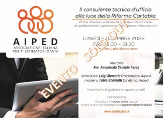 Sold out per il Seminario “Il consulente tecnico d’ufficio alla luce della Riforma Cartabia”