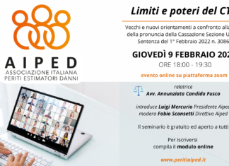 Seminario “Limiti e poteri del consulente tecnico d’ufficio”